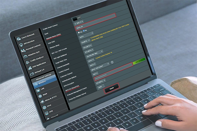 How to Change the Asus Router WiFi Password